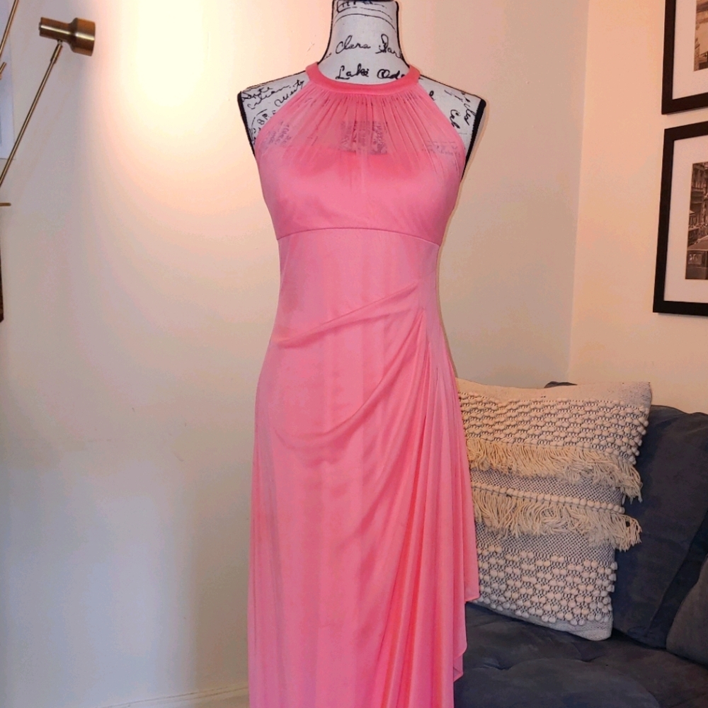Coral Sheer Gown